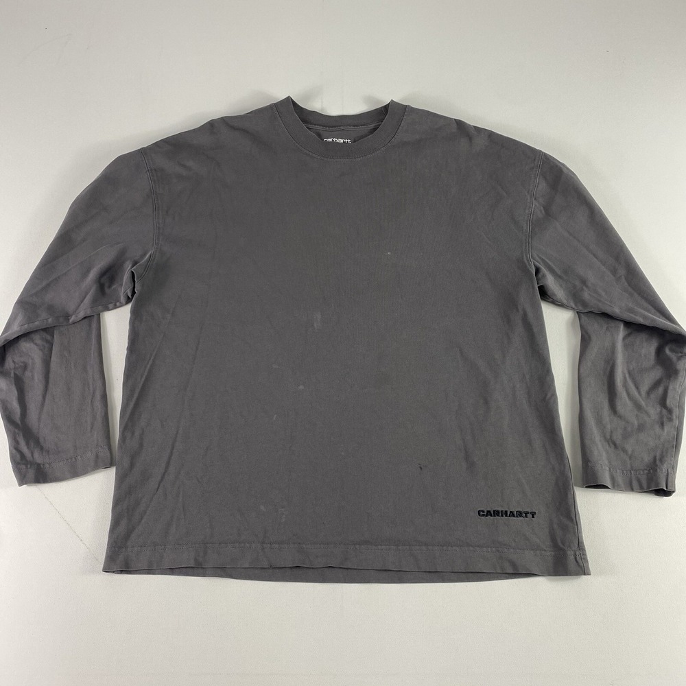 Carhartt Work In Progress Mens M‎ Embroidered Logo Spell Out Crewneck Sweatshirt